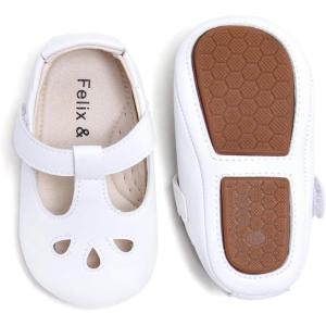imageFelix ampamp Flora Soft Sole Baby Shoes  Infant Baby Walking Shoes Moccasinss Rubber Sole Crib ShoesB22white