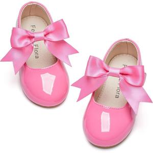 imageFelix ampamp Flora Toddler Flower Girl Dress Shoes  Girl Ballet Flats Party School Shoes WeddingB821hot Pink