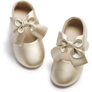 imageFelix ampamp Flora Toddler Flower Girl Dress Shoes  Girl Ballet Flats Party School Shoes WeddingB845gold