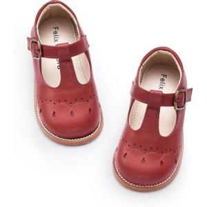 imageFelix ampamp Flora Toddler Girl Mary Jane Dress Shoes  School Oxford Flats for Girl Party ShoesB423red