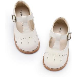 imageFelix ampamp Flora Toddler Girl Mary Jane Dress Shoes  School Oxford Flats for Girl Party ShoesB423white