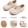 imageFelix ampamp Flora Toddler Girl Dress Shoes  Flower Girl Ballet Mary Jane Flats Party School WeddingB869fl Beige