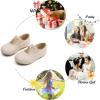 imageFelix ampamp Flora Toddler Girl Dress Shoes  Flower Girl Ballet Mary Jane Flats Party School WeddingB869fl Beige
