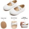 imageFelix ampamp Flora Toddler Girl Dress Shoes  Flower Girl Ballet Mary Jane Flats Party School WeddingB869fl White