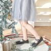 imageFelix ampamp Flora Toddler Girl Dress Shoes  Flower Girl Ballet Mary Jane Flats Party School WeddingB869glitter Black