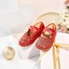 imageFelix ampamp Flora Toddler Girl Dress Shoes  Flower Girl Ballet Mary Jane Flats Party School WeddingB869glitter Red