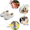 imageFelix ampamp Flora Toddler Girl Dress Shoes  Flower Girl Ballet Mary Jane Flats Party School WeddingB869glitter White