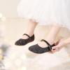 imageFelix ampamp Flora Toddler Girl Dress Shoes  Flower Girl Ballet Mary Jane Flats Party School WeddingB876glitter Black