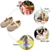 imageFelix ampamp Flora Toddler Girl Dress Shoes  Flower Girl Ballet Mary Jane Flats Party School WeddingB876glitter Gold