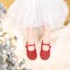 imageFelix ampamp Flora Toddler Girl Dress Shoes  Flower Girl Ballet Mary Jane Flats Party School WeddingB876glitter Red