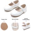 imageFelix ampamp Flora Toddler Girl Dress Shoes  Flower Girl Ballet Mary Jane Flats Party School WeddingB876pl White