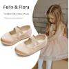 imageFelix ampamp Flora Toddler Girl Dress Shoes  Flower Girl Ballet Mary Jane Flats Party School WeddingBf09s Dark Nude