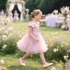 imageFelix ampamp Flora Toddler Girl Dress Shoes  Flower Girl Ballet Mary Jane Flats Party School WeddingBf09s Light Pink
