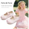 imageFelix ampamp Flora Toddler Girl Dress Shoes  Flower Girl Ballet Mary Jane Flats Party School WeddingBf09s Light Pink