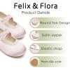 imageFelix ampamp Flora Toddler Girl Dress Shoes  Flower Girl Ballet Mary Jane Flats Party School WeddingBf09s Light Pink