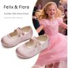 imageFelix ampamp Flora Toddler Girl Dress Shoes  Flower Girl Ballet Mary Jane Flats Party School WeddingBf09s Pink