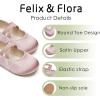 imageFelix ampamp Flora Toddler Girl Dress Shoes  Flower Girl Ballet Mary Jane Flats Party School WeddingBf09s Pink
