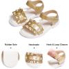 imageFelix ampamp Flora Toddler Girl Sandals Open Toe Summer Flower Girl Dress ShoesBc302gold