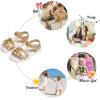 imageFelix ampamp Flora Toddler Girl Sandals Open Toe Summer Flower Girl Dress ShoesBc302gold