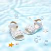 imageFelix ampamp Flora Toddler Girl Sandals Open Toe Summer Flower Girl Dress ShoesBc302white