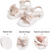 imageFelix ampamp Flora Toddler Girl Sandals Open Toe Summer Flower Girl Dress ShoesBc303nude