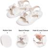 imageFelix ampamp Flora Toddler Girl Sandals Open Toe Summer Flower Girl Dress ShoesBc303white