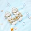 imageFelix ampamp Flora Toddler Girl Sandals Open Toe Summer Flower Girl Dress ShoesBc304gold