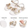 imageFelix ampamp Flora Toddler Girl Sandals Open Toe Summer Flower Girl Dress ShoesBc304gold