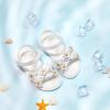 imageFelix ampamp Flora Toddler Girl Sandals Open Toe Summer Flower Girl Dress ShoesBc304white
