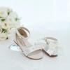 imageFelix ampamp Flora Toddler Girl Sandals Open Toe Summer Flower Girl Dress ShoesBc324ivory White