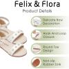 imageFelix ampamp Flora Toddler Girl Sandals Open Toe Summer Flower Girl Dress ShoesBc324pl White