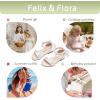 imageFelix ampamp Flora Toddler Girl Sandals Open Toe Summer Flower Girl Dress ShoesBc324white