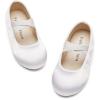 imageFelix ampamp Flora Toddler Girl Dress Shoes  Flower Girl Ballet Mary Jane Flats Party School WeddingBf09s White