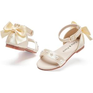 imageFelix ampamp Flora Toddler Girl Sandals Open Toe Summer Flower Girl Dress ShoesBc324gold