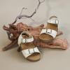 imageFelix ampamp Flora Toddler Girls Sandals Flower Girl Cork Footbed Open Toe Comfort Princess Summer Flat ShoesBc329white