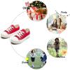 imageFelix ampamp Flora ToddlerLittle Kid Girls Running Shoes Sports Sneakers Princess Casual Glitter ShoesSd01red