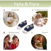 imageFelix ampamp Flora ToddlerLittle Kid Girls Running Shoes Sports Sneakers Princess Casual Glitter ShoesYb01navy Blue