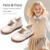 imageFelix ampamp Flora Toddler Girl Mary Jane Dress Shoes  School Oxford Flats for Girl Party ShoesB429beige