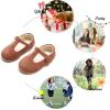 imageFelix ampamp Flora Toddler Little Girl Flat Oxfords Dress Shoes  Mary Jane Princess for Girl Party School ShoesB385dark Brown