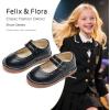 imageFelix ampamp Flora Toddler Little Girl Mary Jane Dress Shoes  Ballet Flats for Easter Flower Girl Party School ShoesB430black