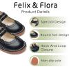imageFelix ampamp Flora Toddler Little Girl Mary Jane Dress Shoes  Ballet Flats for Easter Flower Girl Party School ShoesB430black