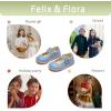imageFelix ampamp Flora Toddler Little Girl Mary Jane Dress Shoes  Ballet Flats for Easter Flower Girl Party School ShoesB430blue