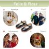 imageFelix ampamp Flora Toddler Little Girl Mary Jane Dress Shoes  Ballet Flats for Easter Flower Girl Party School ShoesB431black