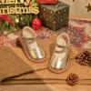 imageFelix ampamp Flora Toddler Little Girl Mary Jane Dress Shoes  Ballet Flats for Easter Flower Girl Party School ShoesB431bright Gold