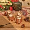 imageFelix ampamp Flora Toddler Little Girl Mary Jane Dress Shoes  Ballet Flats for Easter Flower Girl Party School ShoesB431brown