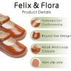 imageFelix ampamp Flora Toddler Little Girl Mary Jane Dress Shoes  Ballet Flats for Easter Flower Girl Party School ShoesB431brown