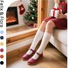 imageFelix ampamp Flora Toddler Little Girl Mary Jane Dress Shoes  Ballet Flats for Easter Flower Girl Party School ShoesB431burgundy