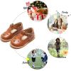 imageFelix ampamp Flora Toddler Little Girl Mary Jane Dress Shoes  Ballet Flats for Girl Party School ShoesB382brown