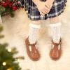 imageFelix ampamp Flora Toddler Little Girl Mary Jane Dress Shoes  Ballet Flats for Girl Party School ShoesB382brown