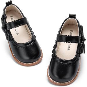 imageFelix ampamp Flora Toddler Girl Mary Jane Dress Shoes  School Oxford Flats for Girl Party ShoesB429black